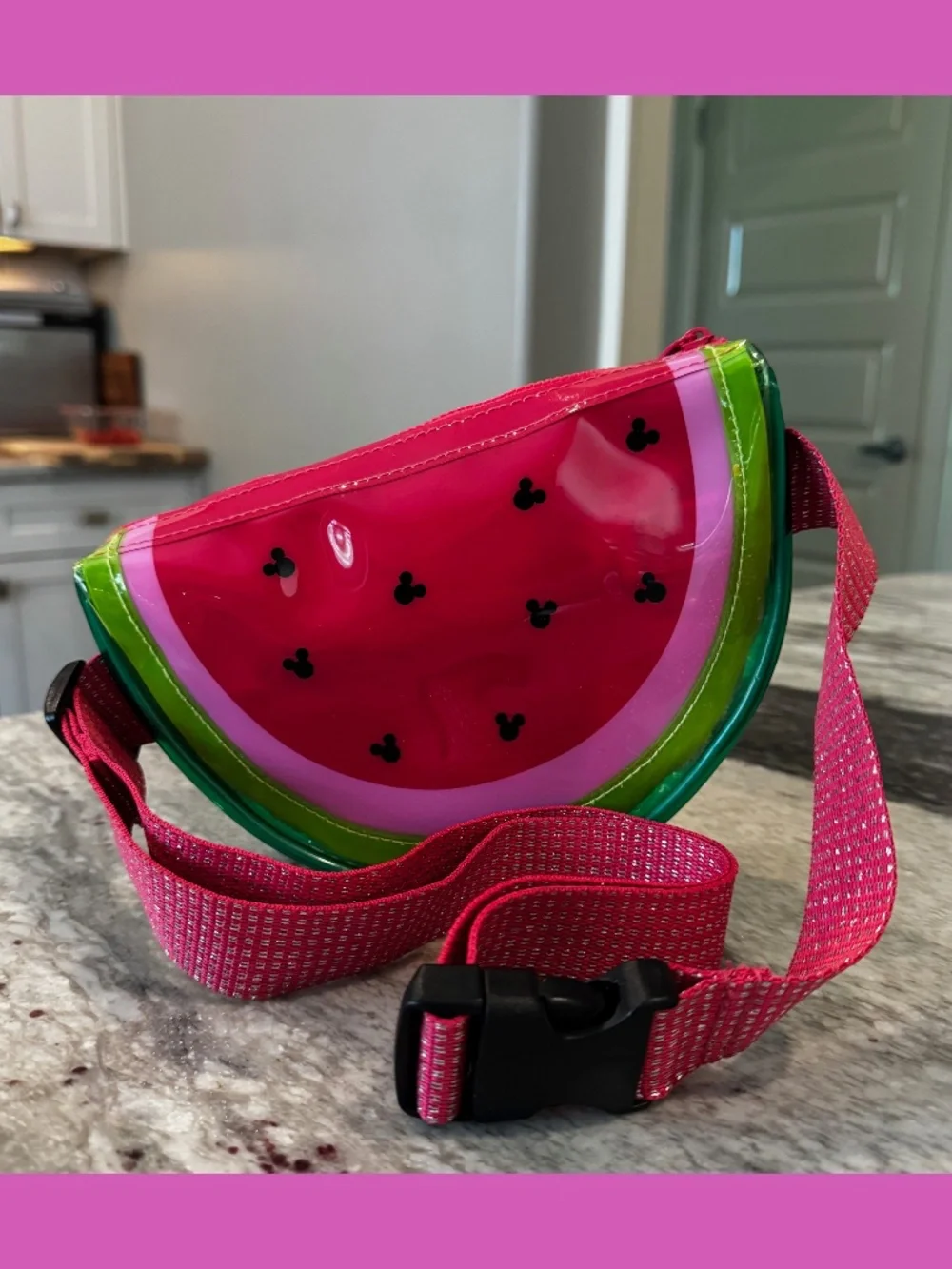 KIDS Disney Mickey Mouse Watermelon Slice Crossbody Bag 🍉